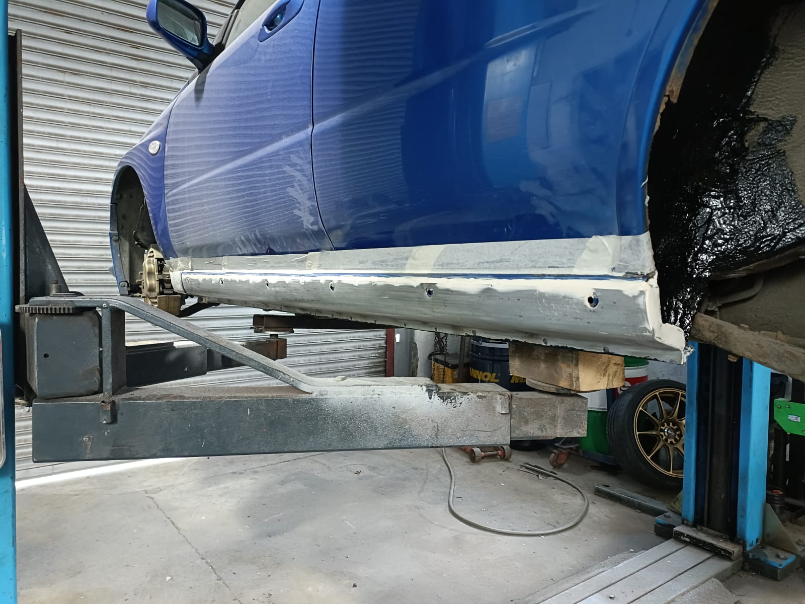 Sill and arch area prepped