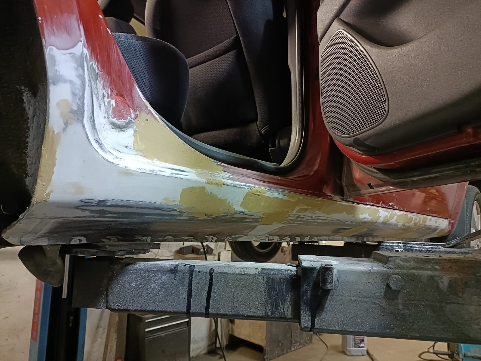 Exterior repair shaped and prepared